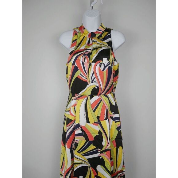 ANNE KLEIN Women's Encore Printed Halter Midi Dress 4 - Picture 2 of 11